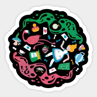 Spiraling Wonderland Sticker